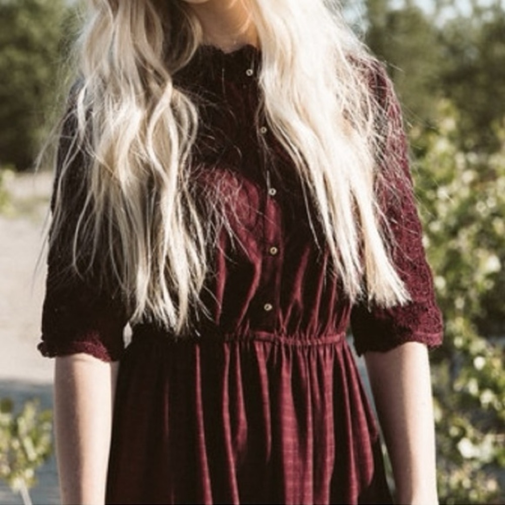 Ulla Johnson Martha Dress in Bordeaux, size 8 - Picture 14 of 15